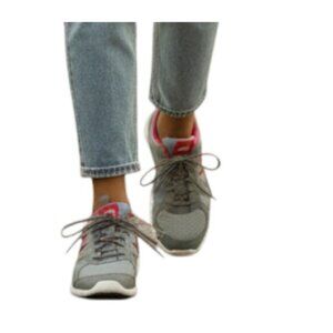 Asics  GEL MUSE S454N Gray Pink Athletic Running Lace Up Sneakers Sz 10 / 42